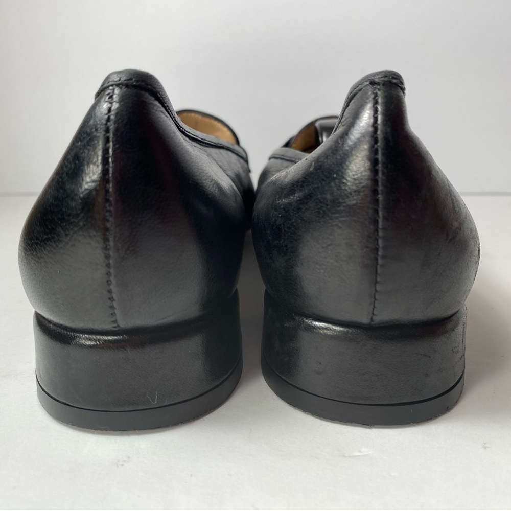 Salvatore ferragamo loafers pumps leather black narrow 8 AA fits like 7 - Picture 6 of 13